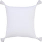 20" White Cotton Throw Pillow Cover