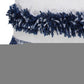 20" Navy Blue And Ivory Striped Throw Pillow Cover