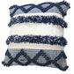 20" Blue And White Striped Throw Pillow Cover