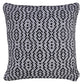 20" Black And White Diamond Cotton Throw Pillow Cover
