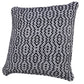 20" Black And White Diamond Cotton Throw Pillow Cover