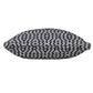 20" Black And White Diamond Cotton Throw Pillow Cover