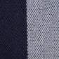 20" Gray And Blue Striped Cotton Throw Pillow Cover