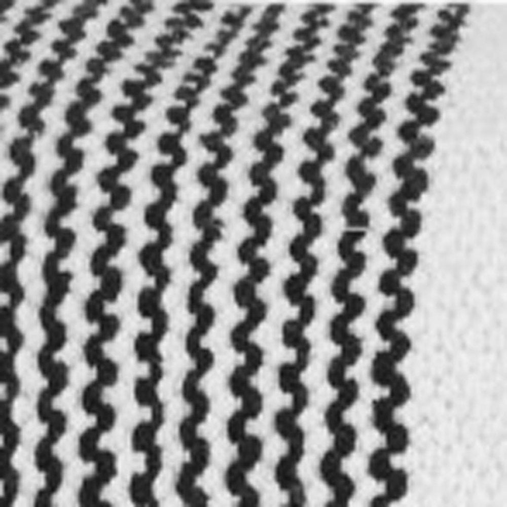 20" White And Black Beach Striped Cotton Throw Pillow Cover