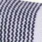20" Blue And White Beach Striped Cotton Throw Pillow Cover