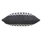 20" Gray And Black Striped Cotton Throw Pillow Cover