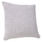20" Gray And White Diamond Cotton Throw Pillow Cover