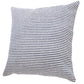 20" Blue And White Striped Cotton Throw Pillow Cover