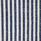 20" Blue And White Striped Cotton Throw Pillow Cover