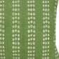 20" Green And White Striped Cotton Throw Pillow Cover