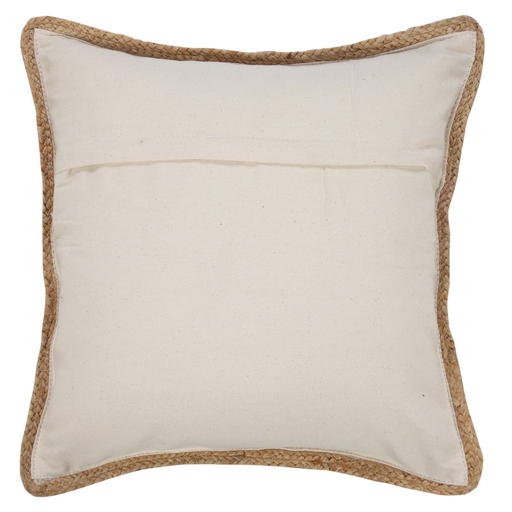 20" Pink And White Beach Striped Cotton Blend Throw Pillow Cover with Texture