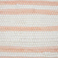 20" Pink And White Beach Striped Cotton Blend Throw Pillow Cover with Texture