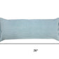 14" X 36" Blue Lumbar Cotton Throw Pillow Cover
