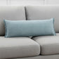 14" X 36" Blue Lumbar Cotton Throw Pillow Cover