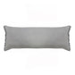 14" X 36" Gray Lumbar Cotton Throw Pillow Cover