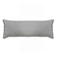 14" X 36" Gray Lumbar Cotton Throw Pillow Cover