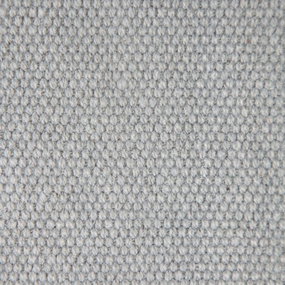 20" Gray Cotton Throw Pillow Cover with Fringe