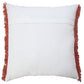 20" Red Cotton Throw Pillow Cover