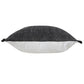 20" Black Cotton Throw Pillow Cover