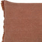 14" X 36" Brown Lumbar Cotton Throw Pillow Cover