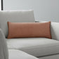 14" X 36" Brown Lumbar Cotton Throw Pillow Cover