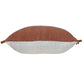 20" Brown Cotton Throw Pillow Cover