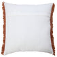 20" Brown Cotton Throw Pillow Cover