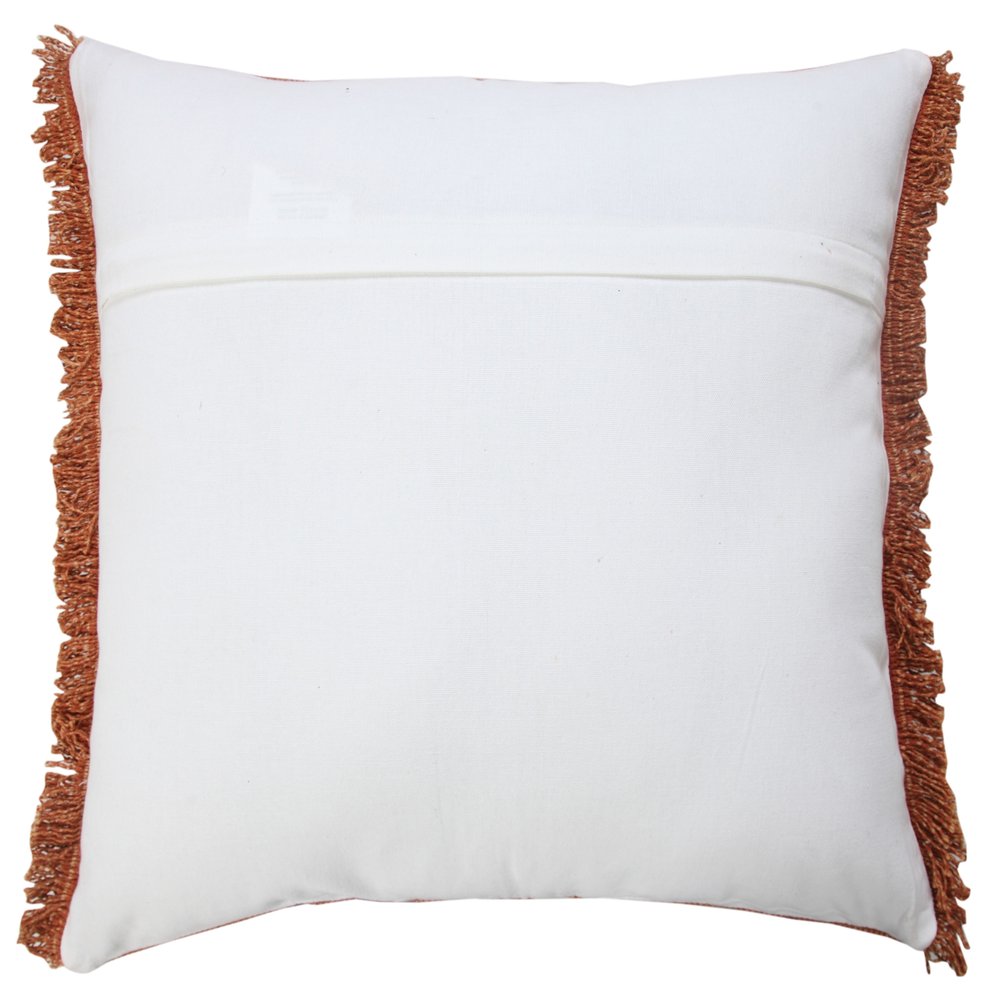 20" Brown Cotton Throw Pillow Cover