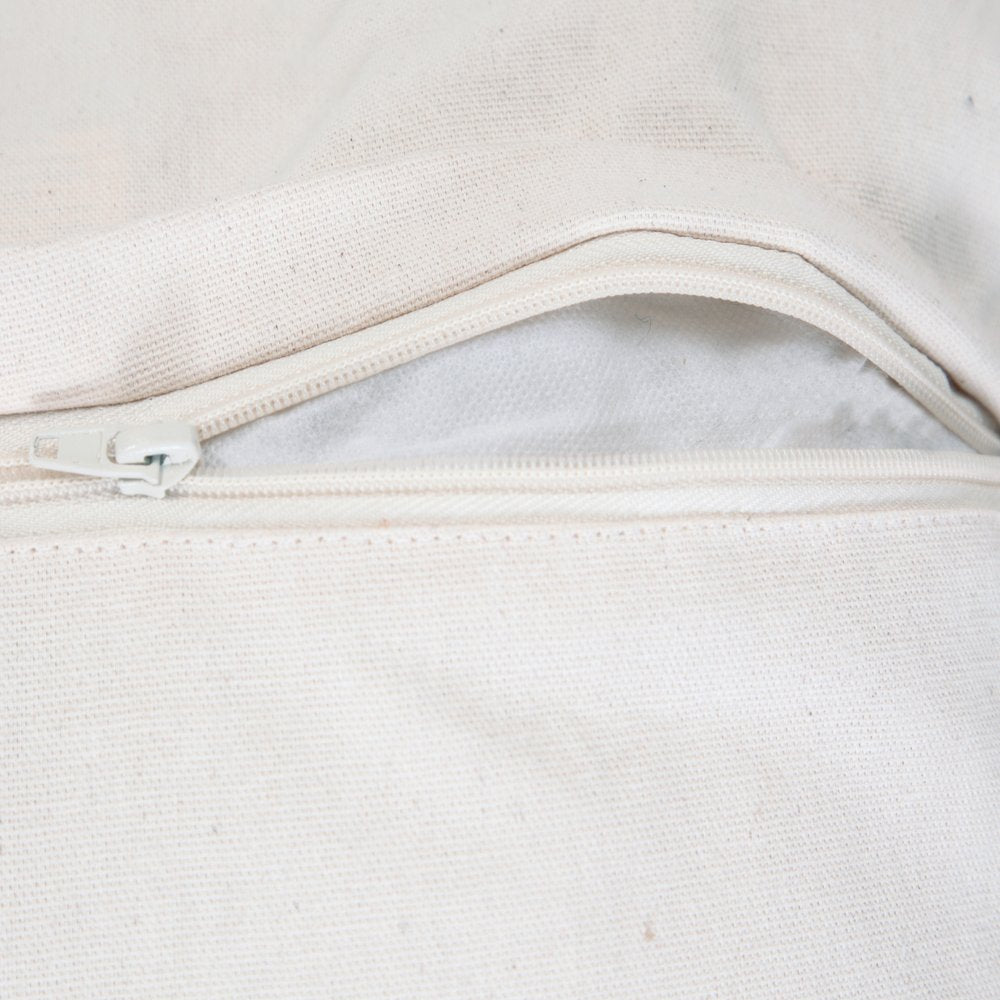 20" Blue And White Geometric Cotton Throw Pillow Cover