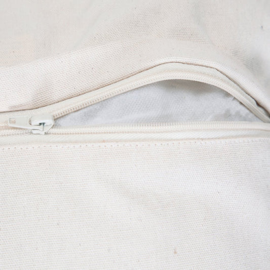 20" Blue And White Geometric Cotton Throw Pillow Cover