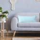 14" X 36" Blue Lumbar Cotton Throw Pillow Cover