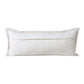 14" X 36" Blue Lumbar Cotton Throw Pillow Cover