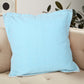 20" Blue Cotton Throw Pillow Cover