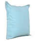 20" Blue Cotton Throw Pillow Cover