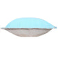 20" Blue Cotton Throw Pillow Cover