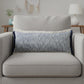 14" X 36" Blue And Beige Lumbar Cotton Throw Pillow Cover