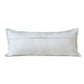 14" X 36" Blue Lumbar Cotton Throw Pillow Cover