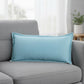 14" X 36" Blue Lumbar Cotton Throw Pillow Cover