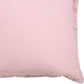 20" Pink Cotton Throw Pillow Cover