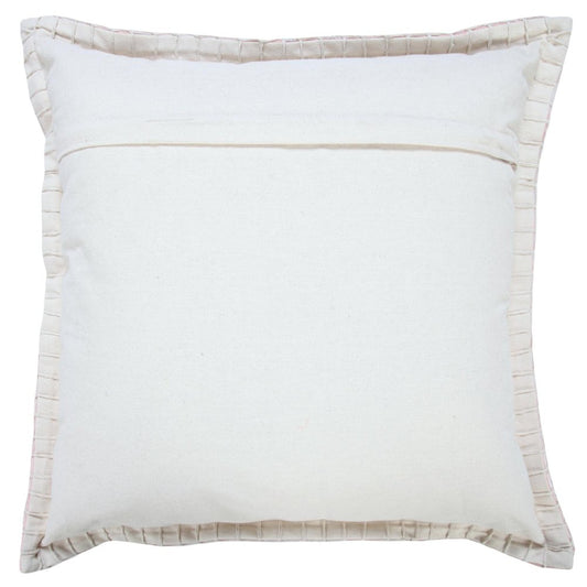 20" Pink Cotton Throw Pillow Cover