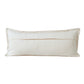 14" X 36" Beige Lumbar Cotton Throw Pillow Cover