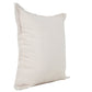 20" Beige Cotton Throw Pillow Cover