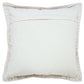 20" Beige Cotton Throw Pillow Cover