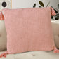 20" Pink Cotton Throw Pillow Cover