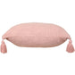 20" Pink Cotton Throw Pillow Cover