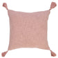 20" Pink Cotton Throw Pillow Cover