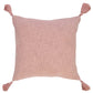 20" Pink Cotton Throw Pillow Cover