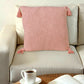 20" Pink Cotton Throw Pillow Cover