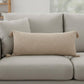 14" X 36" Beige Lumbar Cotton Throw Pillow Cover