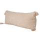 14" X 36" Beige Lumbar Cotton Throw Pillow Cover